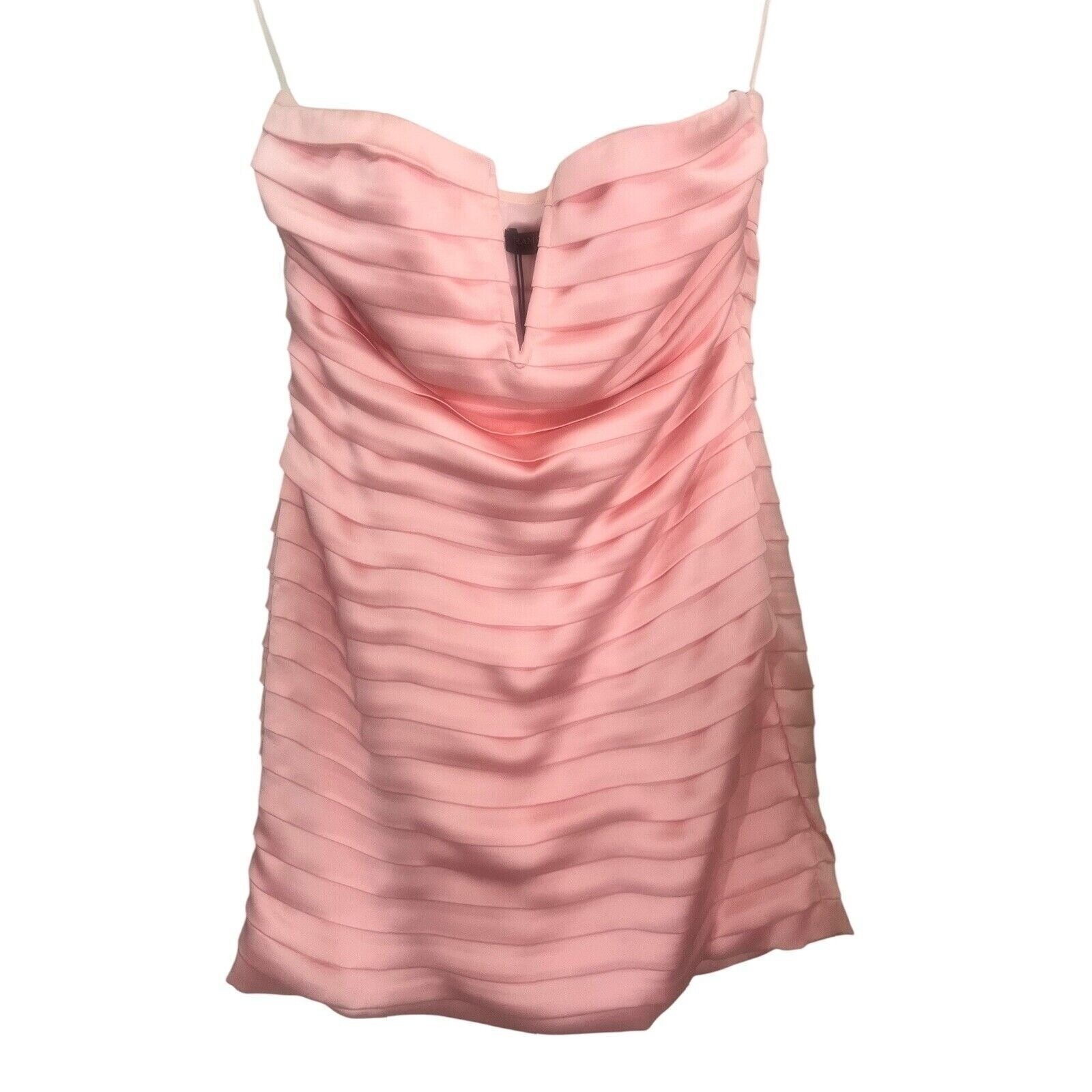 Nwt Ramy Brook Pia Strapless Mini Dress In Baby Pink Candy Size 2 $625
